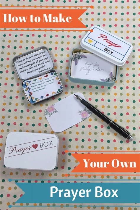 non metallic prayer box diy|prayer box printable.